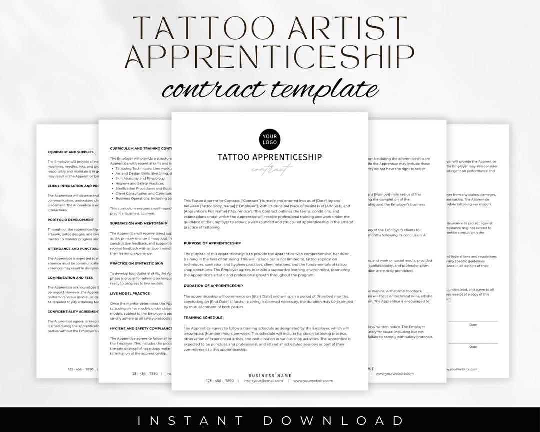 Tattoo Apprentice Contract Template Tattoo Apprentice Contract Tattoo Tattoo Apprentice Contract Template Tattoo Apprentice Contract Tattoo
