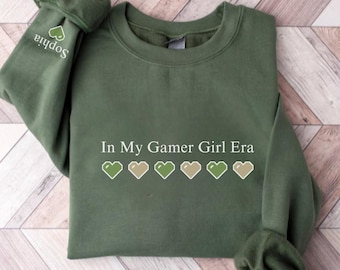 In My Gamer Girl Era Sweatshirt, Video Game Lover Gift, Funny Gift for Gamer, Gifts for a Gamer Girl, Sweatshirt Gamer, Funny Gaming Hoodie