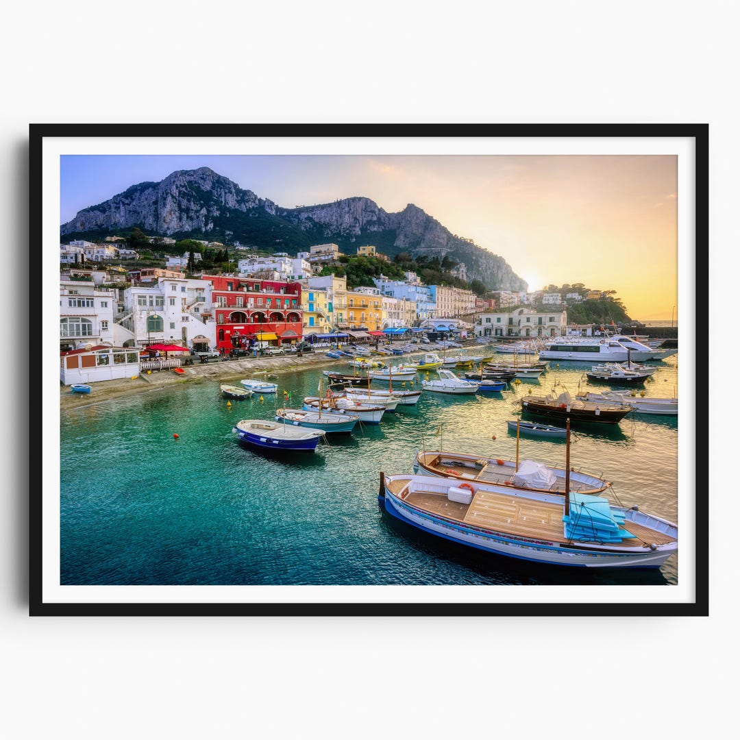 Capri Photo Print, Marina Grande Art, Capri Wall Art, Italy Poster ...