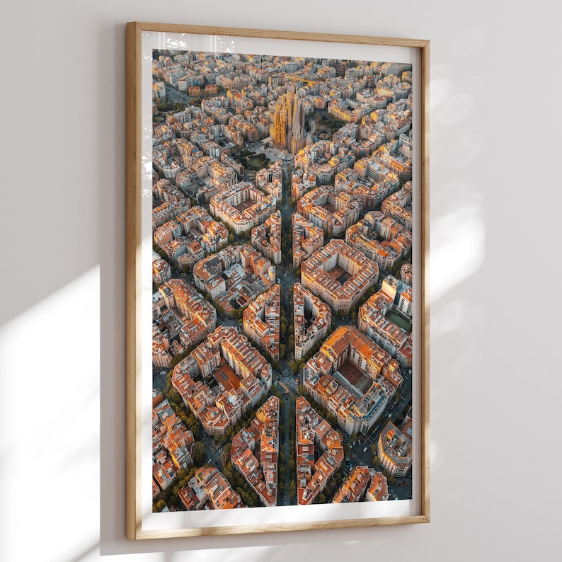 Barcelona Travel Print, Barcelona Wall Art, Barcelona Poster, Spanje, afdrukbare stadsposter, digitale download, Barcelona foto, reiziger cadeau afbeelding 1