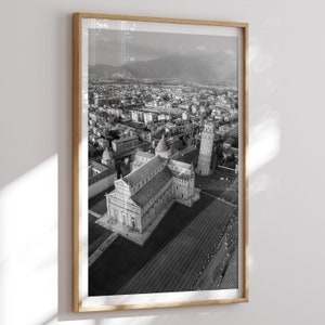 Pisa Travel Print No 3, Leaning Tower of Pisa Wall Art, Pisa Poster, Italy, Printable City Poster, Digital Download, Pisa Photo
