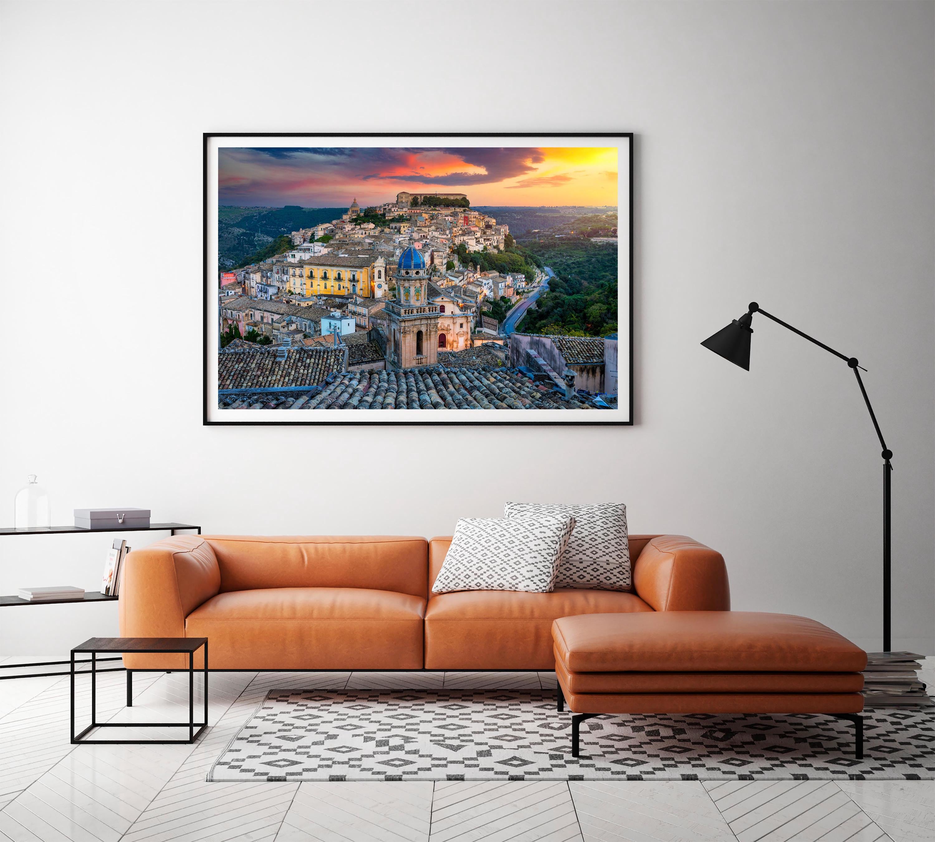 Ragusa Ibla Photo Print, Ragusa Wall Art, UNESCO Hill Town Poster