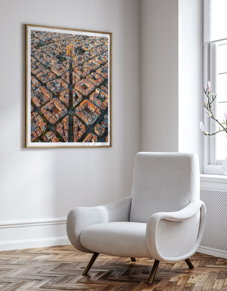 Barcelona Travel Print, Barcelona Wall Art, Barcelona Poster, Spanje, afdrukbare stadsposter, digitale download, Barcelona foto, reiziger cadeau afbeelding 2