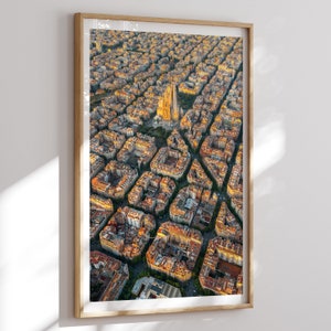 Barcelona Travel Print No 3, Barcelona Wall Art, Cartel de Barcelona, España, Cartel de la ciudad imprimible, Descarga digital, Foto de Barcelona