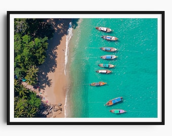 Phuket Thailand Photo Print, Phuket Wall Art, Tropical Beach Poster