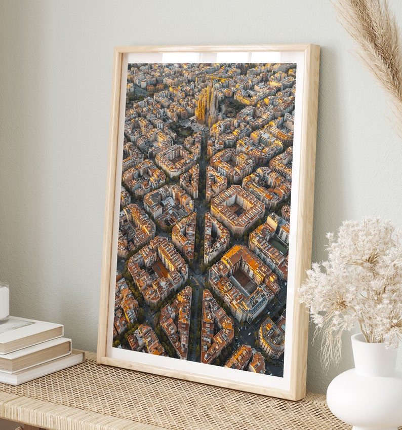 Barcelona Travel Print, Barcelona Wall Art, Barcelona Poster, Spanje, afdrukbare stadsposter, digitale download, Barcelona foto, reiziger cadeau afbeelding 6