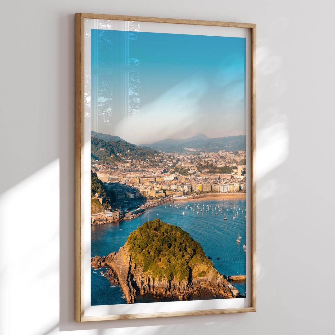 San Sebastian Sunset Fine Art Photography Print, Donostia