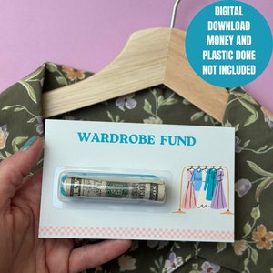 Tarjeta de dinero imprimible para descarga digital de adolescentes, regalo para adolescentes, regalo de cumpleaños para fiesta de cumpleaños número 13, regalo de moda para adolescentes