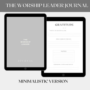 Digital Worship Leader Journal, Digital Bible Journal, Scripture Notebook, Instant Download, Faith Reflection, GoodNotes, Bible Template