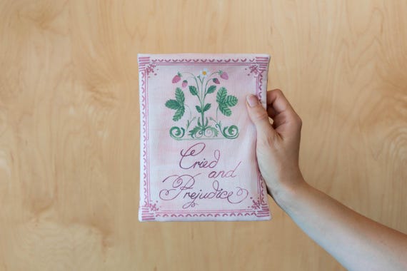 Baby Crinkle Book- CRIED AND PREJUDICE Classic Books Baby Shower Gift