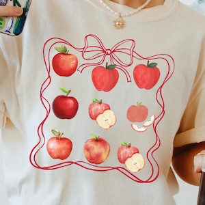 Comfort Colors Teacher Apple Shirt: Back to School Gift