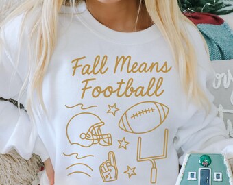 Fall Football Mom Sweatshirt: Cozy Game Day Crewneck