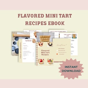 Minitaartrecepten EBOOK/Fruittaartrecepten/Gourmet Desserts/Banketbakkersroomrecept/Gebakrecepten, Gemakkelijke zelfgemaakte recepten, Bakrecepten, PDF