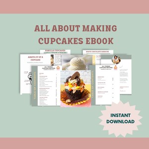 Cupcake Recipes, Cake Recipes, Baking Recipes, Frosting Recipes, Printable Recipe, Home Baking, Digital, PDF Recipe, Learn About Cupcakes
