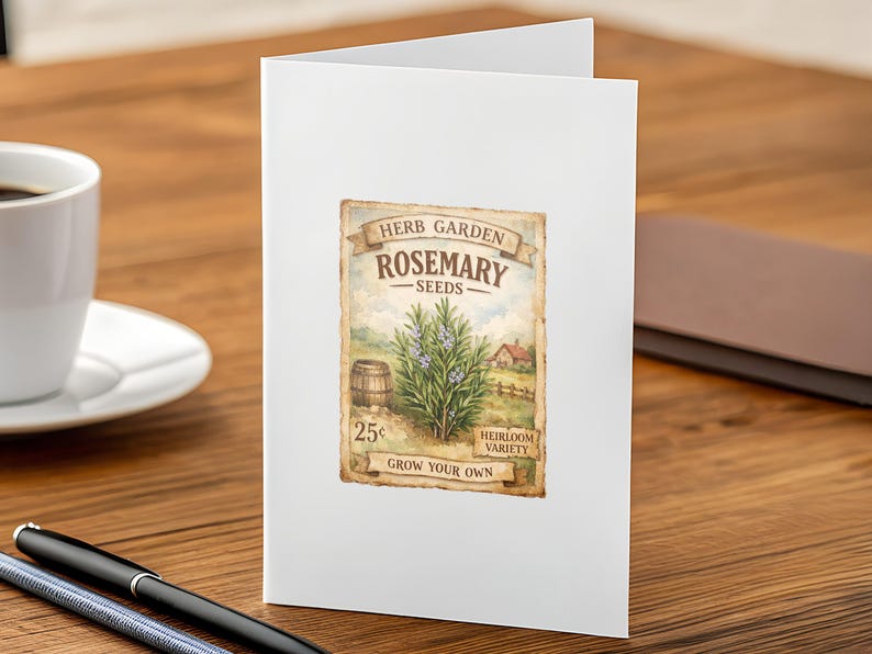 Heirloom Seed Packet Clipart Vintage Garden Watercolor Art Digital PNG Download Set Botanical Vegetables Flowers Illustrations Farmhouse Style Graphics Scrapbook Elements Nostalgic Design Collection Instant Access Files Perfect Crafting