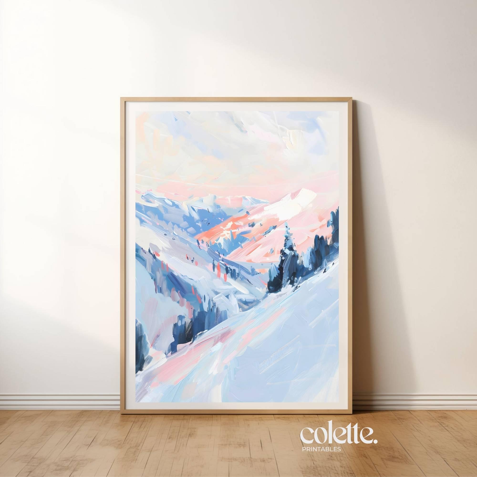山 A1サイズ 絵画 自作絵画 イラスト画