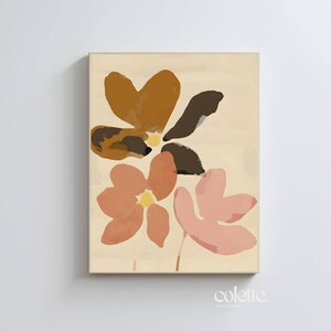 Cartazes florais laranja Folha de outono Pintura em aquarela Outono Botânico Arte para impressão Decoração colorida para casa Mercado de flores Impressão 044