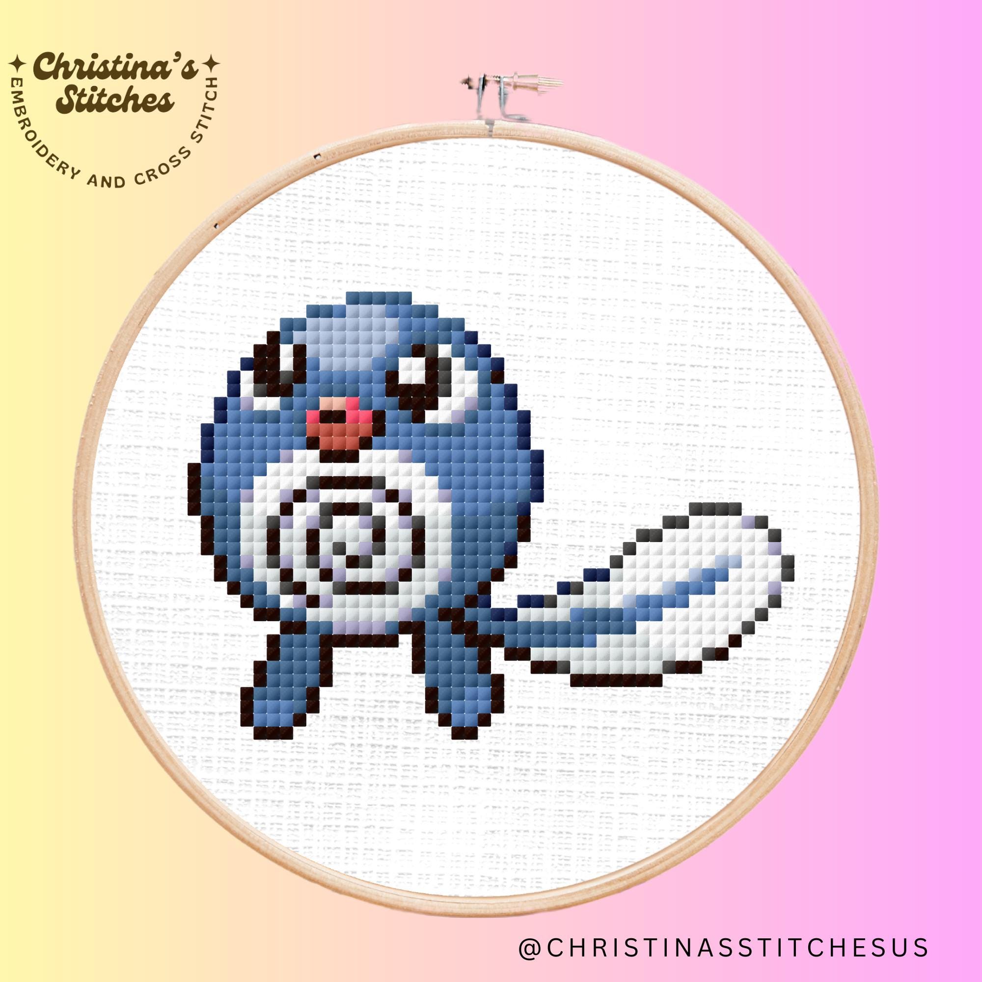 Poliwag Cross Stitch Pattern | Pokémon Embroidery PDF, Beginner