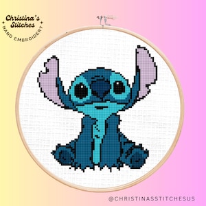 Experiment 626 Kreuzstichmuster: Sofort PDF Download | Disney's Stitch Stickmuster