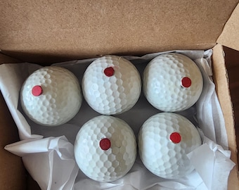 Pacote com 5 bolas de golfe para pegadinhas, as mais barulhentas do mundo, sem fumaça – estrondo épico no impacto.