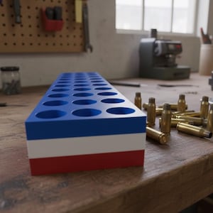 39-Hole Shell Casing Holder | Hand Priming Reloading Tray