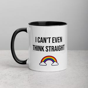 Lustige LGBTQ+ Pride Kaffeetasse: Regenbogen Design, freches Geschenk