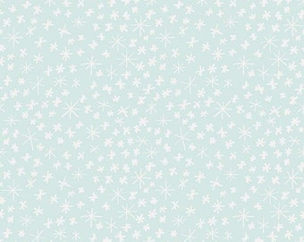 FLANNEL Nice Ice Baby Mint Snowflake - F12574 Riley Blake Designs, FLANNEL Cotton Fabric