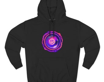 Sudadera con capucha de tres paneles de polar
