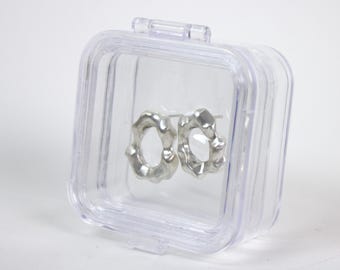 Brute Studs Solid Sterling Silver Handcrafted
