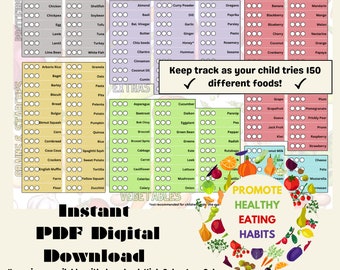 Lista de verificación de los primeros 150 alimentos - Descarga digital PDF