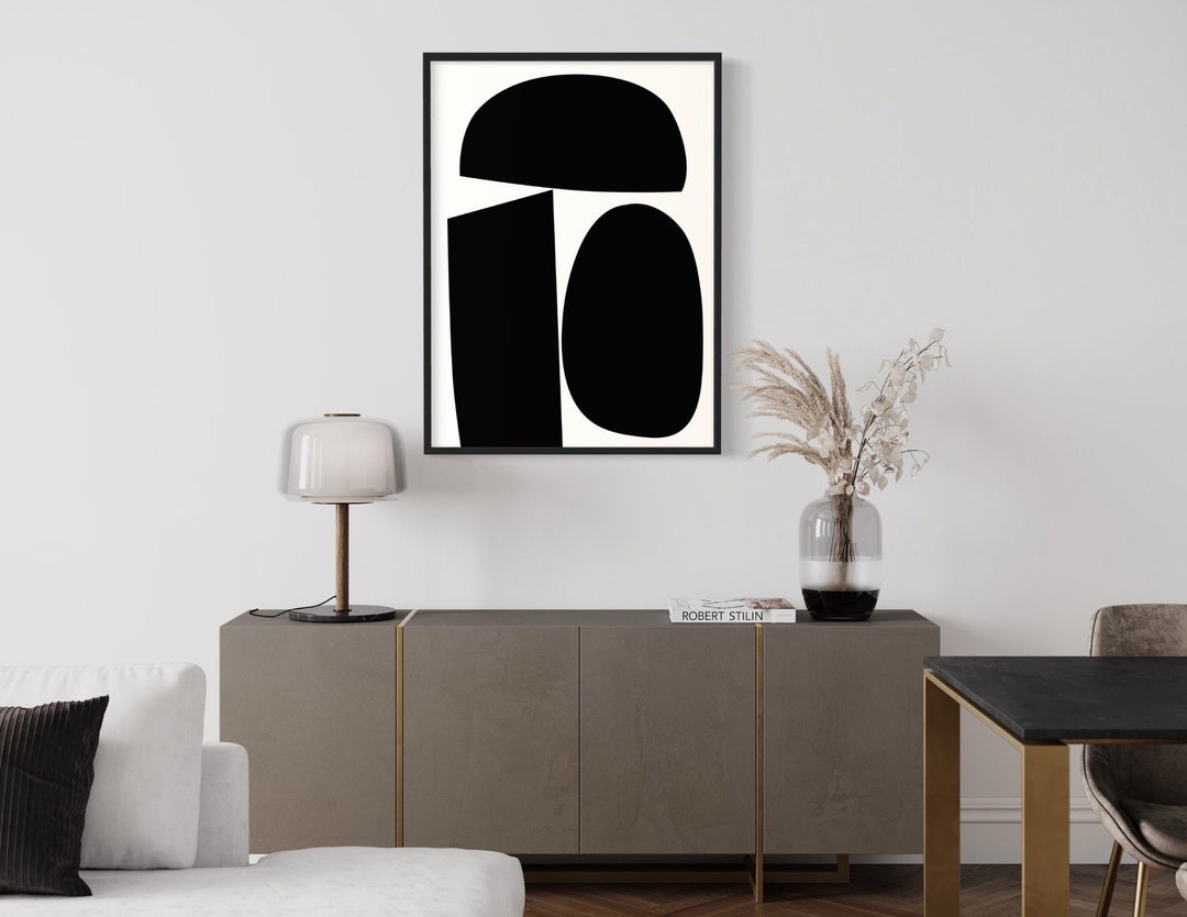 Boho Wall Art, Black and White Boho Wall Art, Printable Wall Prints - Etsy