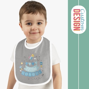 Bavaglini personalizzati in jersey per neonati, bavaglini personalizzati per neonati, regalo personalizzato per baby shower, bavaglino regalo personalizzato per neonati, regali con nome per neonati, bavaglini con nome