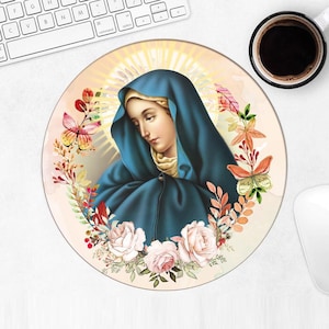 Our Lady of Sorrows Mousepad Gift Catholic Religious Virgin Saint Mary
