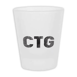 Colombia Rafael Nunez Airport Cartagena CTG Frosted Shot Glass Airline Travel Pilot Gift
