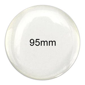 Round Epoxy Dome Sticker 95mm (3.74 in) 3D Resin Round Cabochon, Promotional Circle Sticker Clear Adhesive Epoxy Seals