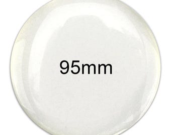 Round Epoxy Dome Sticker 95mm (3.74 in) 3D Resin Round Cabochon, Promotional Circle Sticker Clear Adhesive Epoxy Seals