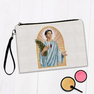 Saint Pedro Calungsod Makeup Bag Gift Fern Catholic Filipino Christian Faith Church Religious