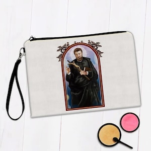 Saint Francis Borgia Makeup Bag Gift Spanish Catholic Church Religious Christian Faith Jesuit
