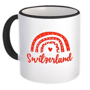 Switzerland Switzerland Mug Gift Rainbow