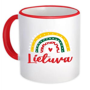 Lietuva Lithuania Mug Gift Rainbow