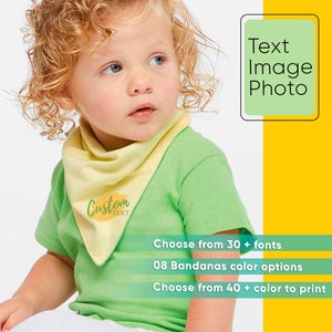 Bavaglini personalizzati per neonati con bandana, bavaglini personalizzati per bambini, regalo personalizzato per baby shower, bavaglino regalo personalizzato per neonati, regali con nome per neonati