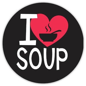 I Love Soup Sticker Gift For Food Lover Asian Miso Pho Birthday Christmas Father