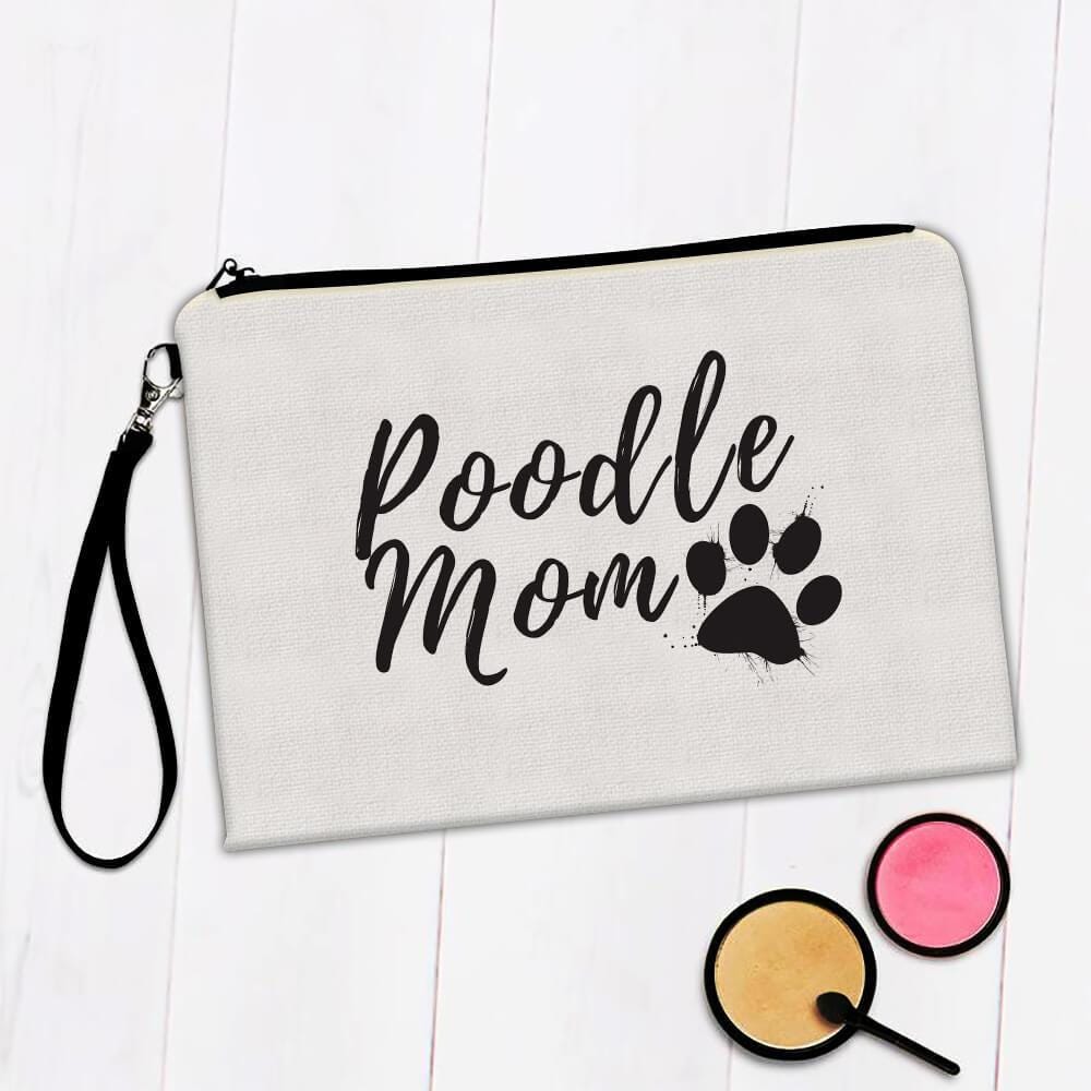Hunde-Mama-Geschenk – Niedliche Make-up-Tasche Mit Hundepfotenabdruck, 25,4 X 19,1 Cm, Aus Leinen