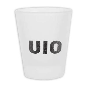 Ecuador Mariscal Sucre Airport Quito UIO Frosted Shot Glass Airline Travel Pilot Gift