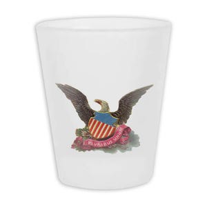 Eagle Vintage Americana Frosted Shot Glass Gift