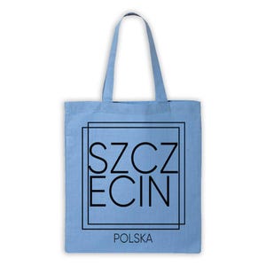 SZCZECIN Poland Standard Tote Bag Gift Square Modern Minimalist Font