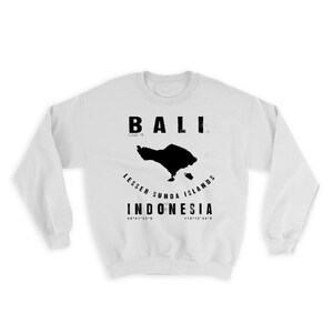Cadeau sweat-shirt avec carte des petites îles de la Sonde de Bali, souvenir de voyage dans le pays de l'Indonésie