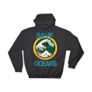 Milieuvriendelijk Save Our Oceans-hoodie Cadeaugolven Kraft-karton Recycling Water behouden