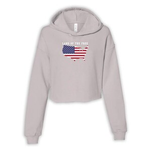 USA Flagge Karte Land der freien Hoodies Frauen abgeschnitten Geschenk 4. Juli Unabhängigkeit
