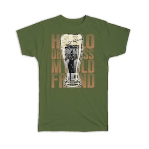 Hello Darkness My Old Friend T-Shirt Gift For Beer Lover Drink Drinker Bar Coworker Best Friend